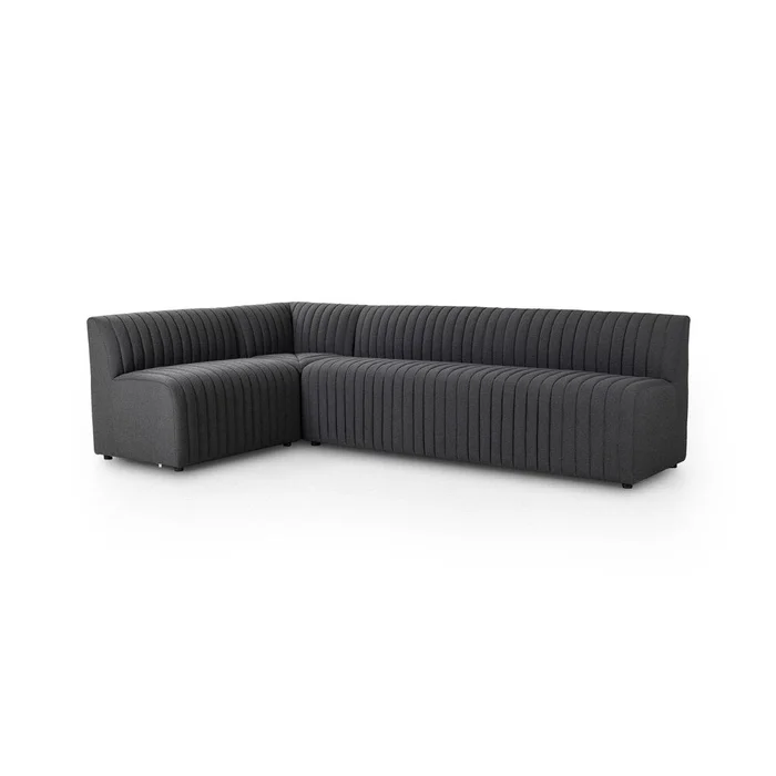 Four Hands – Grayson – Augustine Dining Banquette, L-Shape – FIQA Boucle Charcoal – 231704-003