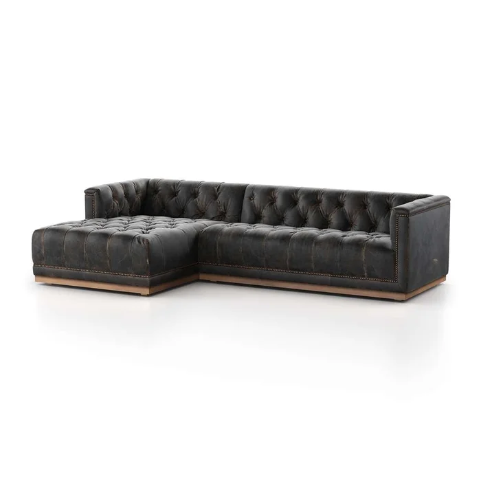 Four Hands – Maxx 2pc Laf Sectional – 109 – Dstroyed Blk – 236164-002