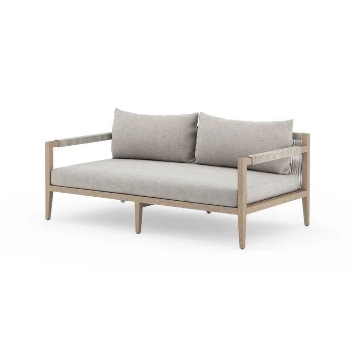 Four Hands – Sherwood Outdoor Sofa 63in – Brown/Stone Gr – JSOL-10102K-561