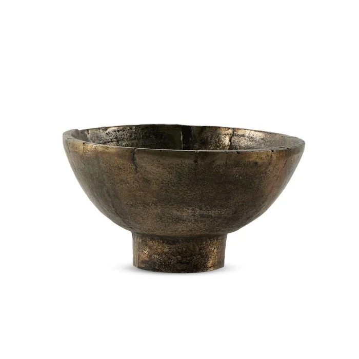 Four Hands – Wesson – Jagen Outdoor Pedestal Bowl-Rustic Cast – 236916-001
