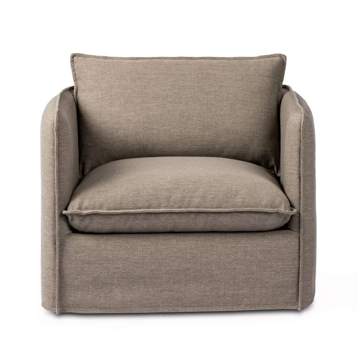 Four Hands – Westgate – Andre Outdoor Swivel Chair – Alessi Slate – 236556-009