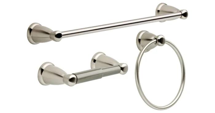 Franklin Brass 3-Piece Bathroom Accessory Kit Including 24″ Towel Bar, Towel Ring and Tissue Holder