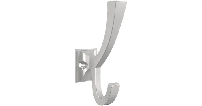 Franklin Brass Classic Edge 1 Inch Wide Coat and Hat Hook – Pack of 4