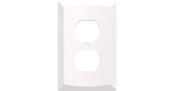 Franklin Brass Soft Modern Square Single Duplex Outlet – Pack of 10