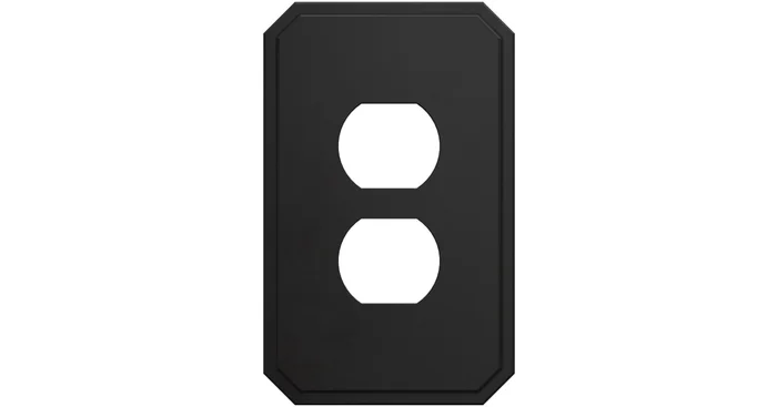 Franklin Brass Stepped Geometric Single Duplex Outlet – Pack of 3