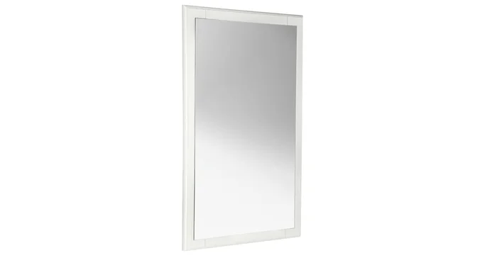 Fresca Oxford 20″ W x 31-7/8″ H Contemporary Rectangular Wood Framed Bathroom Wall Mirror
