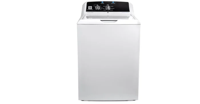 GE 27 Inch Wide 4.2 Cu. Ft. Commercial Top Loading Washing Machine with Antimicrobial Technology and Knob Controls