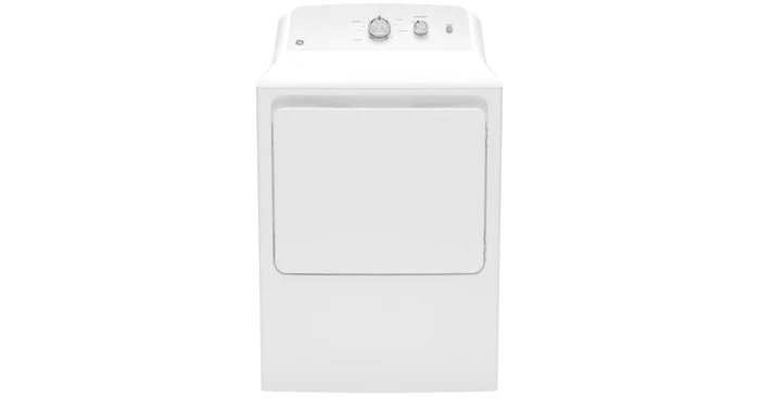 GE 27 Inch Wide 6.2 Cu. Ft. Gas Dryer with Knob Controls and Reversible Door