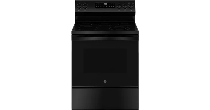 GE 30 Inch Wide 5.3 Cu. Ft. Free Standing Electric Range with Express Preheat and Dual Element