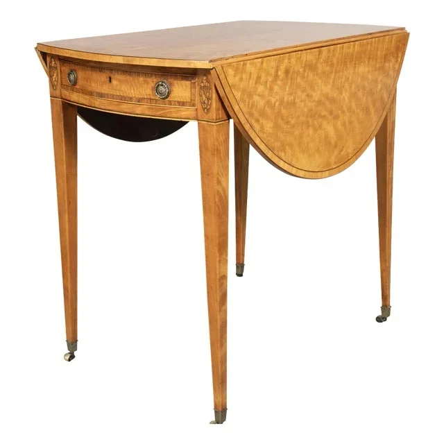 George III Satinwood Pembroke Table