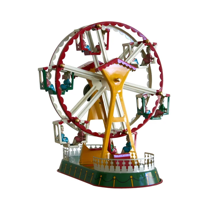 German Collectible Tin Ferris Wheel Wind-Up Toy Model for Adults