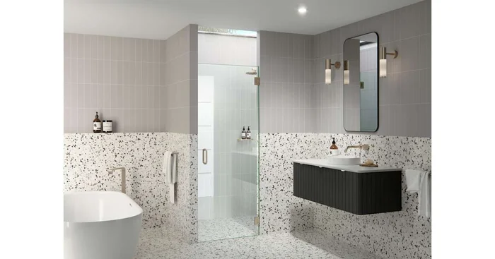 Glass Warehouse Albedo 78″ High x 24-1/4″ Wide Hinged Frameless Shower Door with Clear Glass