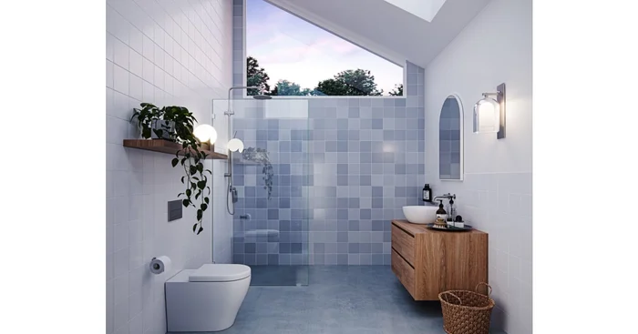 Glass Warehouse Vela 78″ High x 34″ Wide Shower Screen Frameless Shower Door with Clear Glass