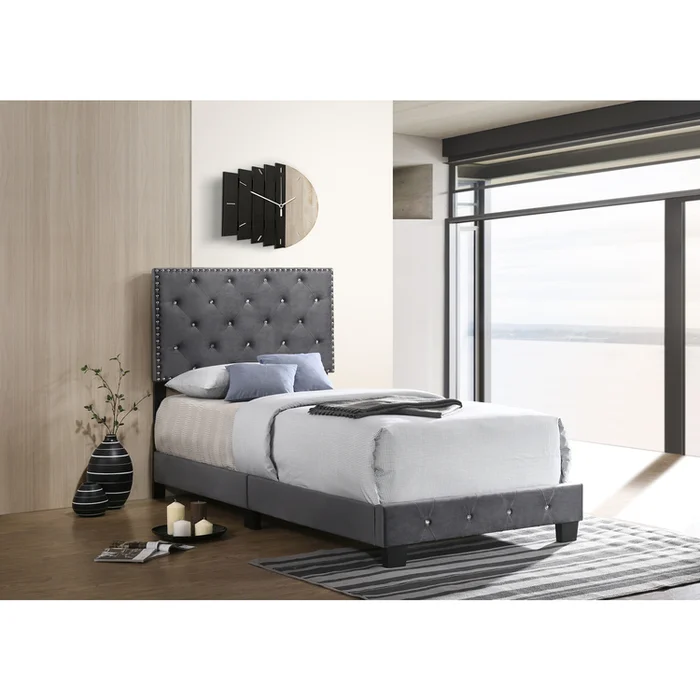Glory Furniture Suffolk G1401-TB-UP Gray Twin Bed