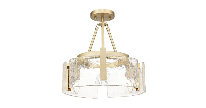 Golden Lighting Aenon 3 Light 17″ Wide Semi-flush Ceiling Fixture