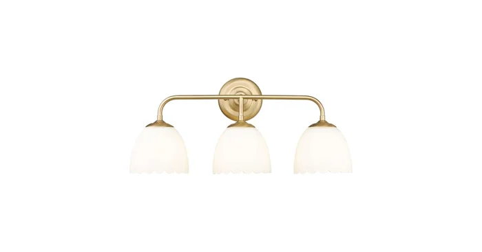 Golden Lighting Dorinda 3 Light 7″ Wide Vanity Light