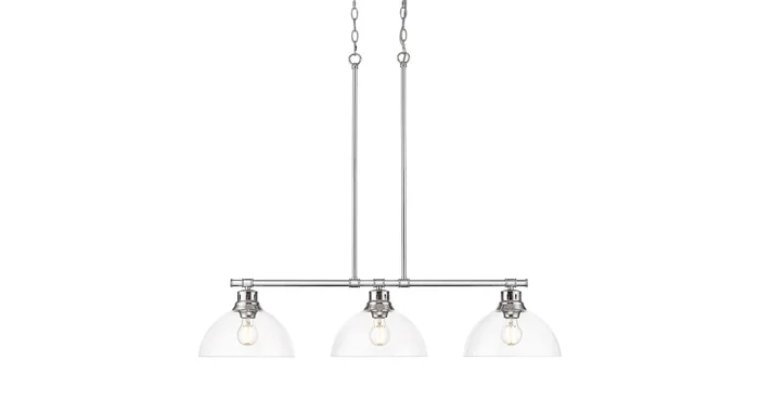 Golden Lighting Duncan 3 Light 40″ Wide Linear Pendant