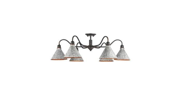 Golden Lighting Jasper 6 Light 38″ Wide Semi-Flush Ceiling Fixture