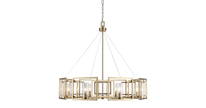 Golden Lighting Marco 8 Light 36″ Wide Taper Candle Style Chandelier