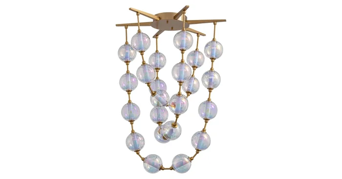 Golden Lighting Pearla 29″ Wide Multi Light Pendant