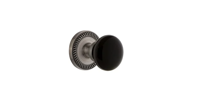 Grandeur Newport Solid Brass Rose Single Dummy Door Knob with Coventry Knob