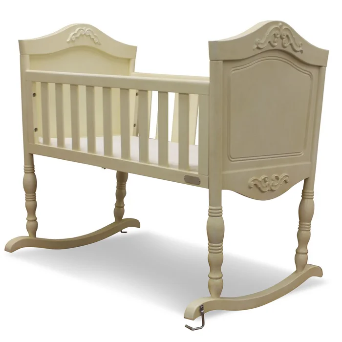 Green Frog Cradle in Antique White