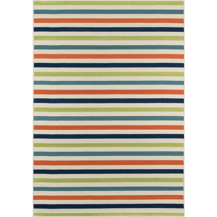 Hand – Knotted Baja 0BAJ Area Rug 8×10 Red & Blue Tribal Pattern – Momeni Rugs