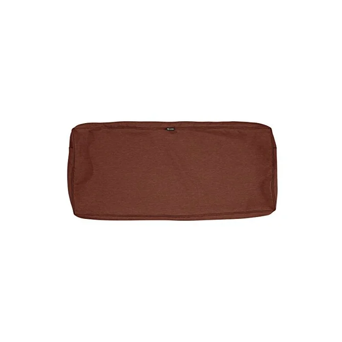 Heavy Duty Outdoor Patio Cushion Heather Henna Red 42W x 18D