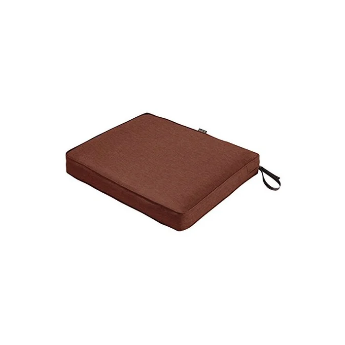 Heavy Duty Outdoor Patio Cushion Henna Red Rectangular Seat 3 Thick