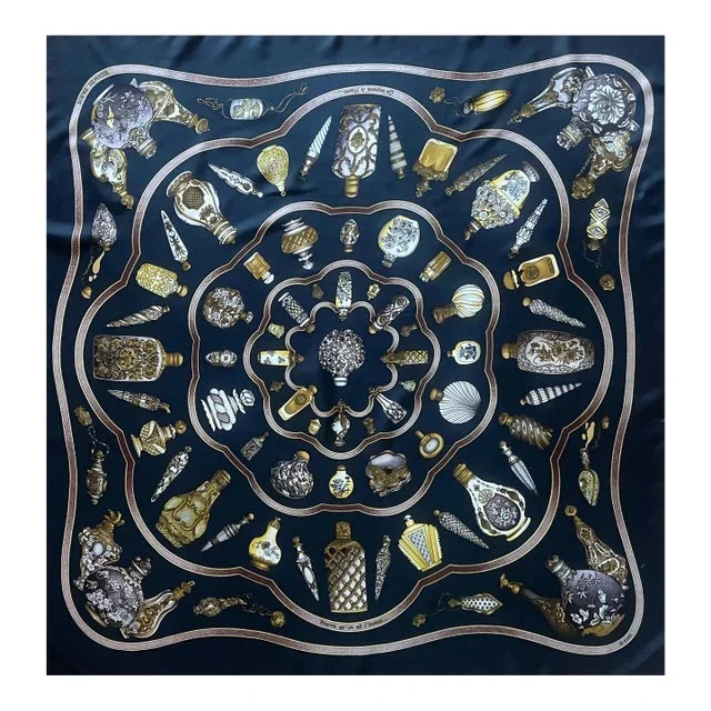Hermès Silk Scarf “Qu’importe Le Flacons” 1988