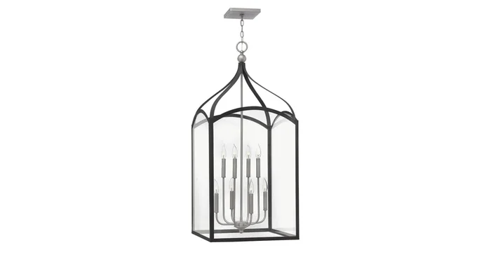 Hinkley Lighting Clarendon 8 Light 20″ Wide Full Sized Lantern Pendant with Clear Glass Panels