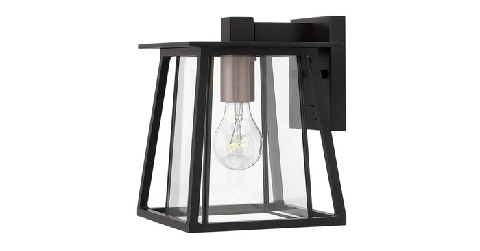 Hinkley Lighting Walker Single Light 9-1/2″ High Outdoor Wall Sconce with Clear Glass Shade