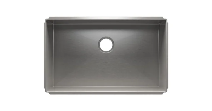 Home Refinements by Julien J7 31-1/2″ Undermount Single Basin Stainless Steel Kitchen Sink
