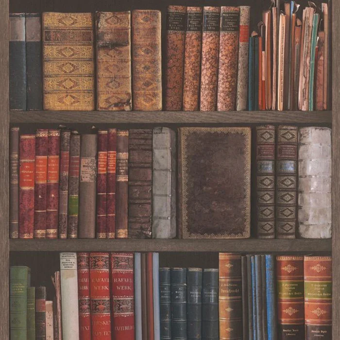 Home Style Library Books Wallpaper
