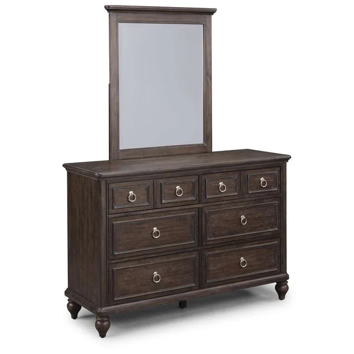 Homestyles – Southport Brown Dresser with Mirror – 5503-74