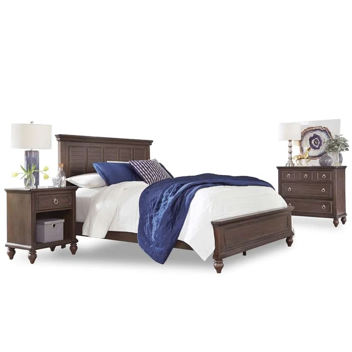Homestyles – Southport Brown Queen Bed with Nightstand and Chest – 5503-5021