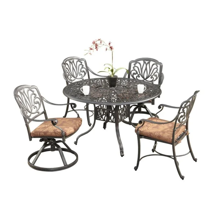 Homestyles Furniture – Capri Gray 5 Piece Dining Set – 6658-3258