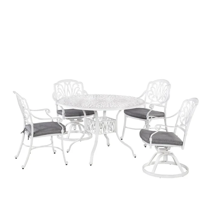 Homestyles Furniture – Capri White 5 Piece Dining Set – 6662-3258