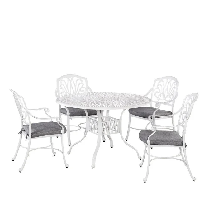Homestyles Furniture – Capri White 5 Piece Dining Set – 6662-328