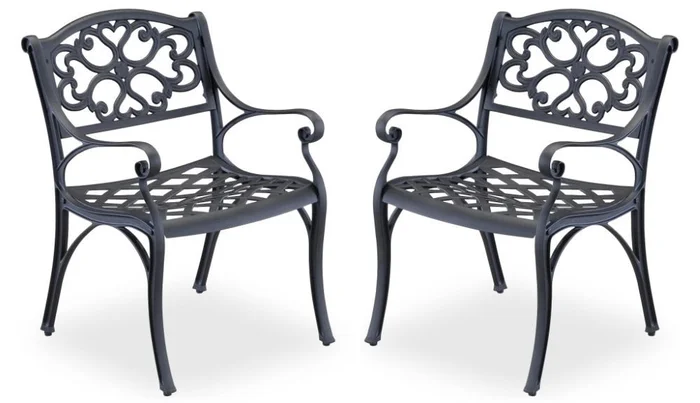 Homestyles Furniture – Sanibel Black Chair (Set of 2) – 6654-80