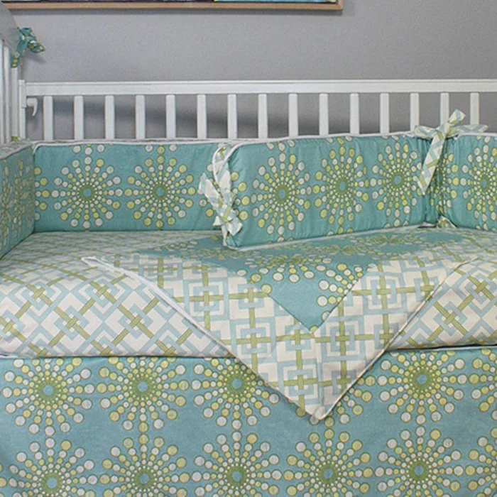 Hoohobbers Burst Seagrass Crib Bumpers