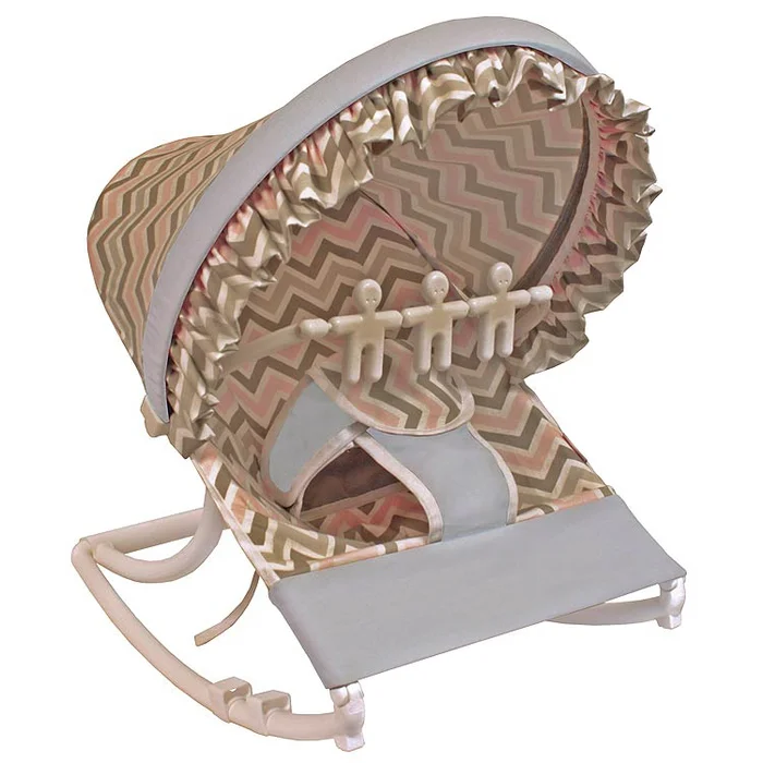 Hoohobbers Chevron Pink Rocking Infant Seat