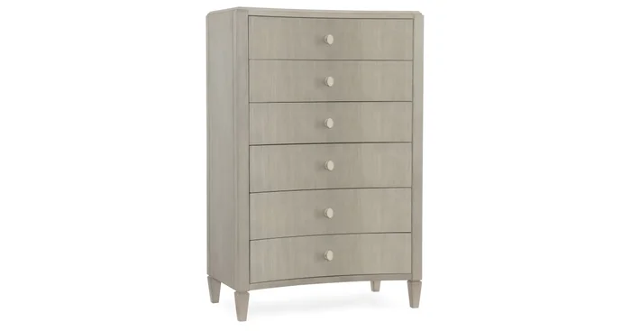Hooker Furniture Elixir 38″ Wide Rubberwood and Walnut Dresser with 6 Drawers