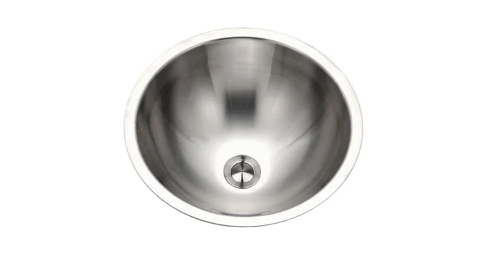 Houzer Opus 16-3/4″ Circular Stainless Steel Undermount Bathroom Sink