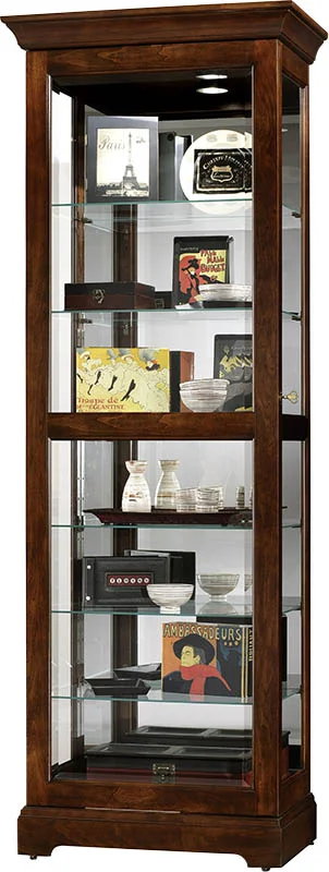 Howard Miller – Martindale Cherry Bordeaux Curio Cabinet – 680469