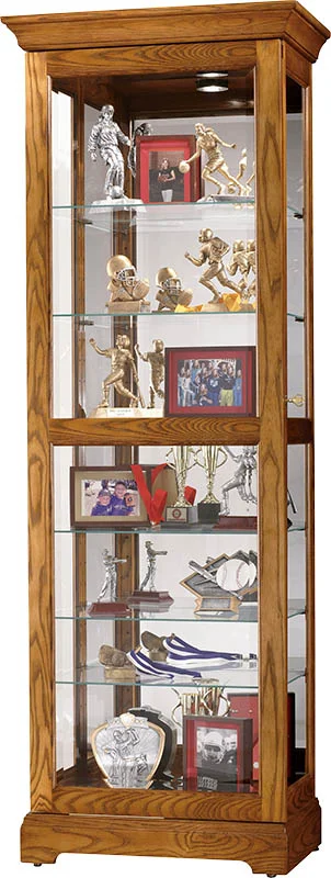 Howard Miller – Moorland Legacy Oak Curio Cabinet – 680471