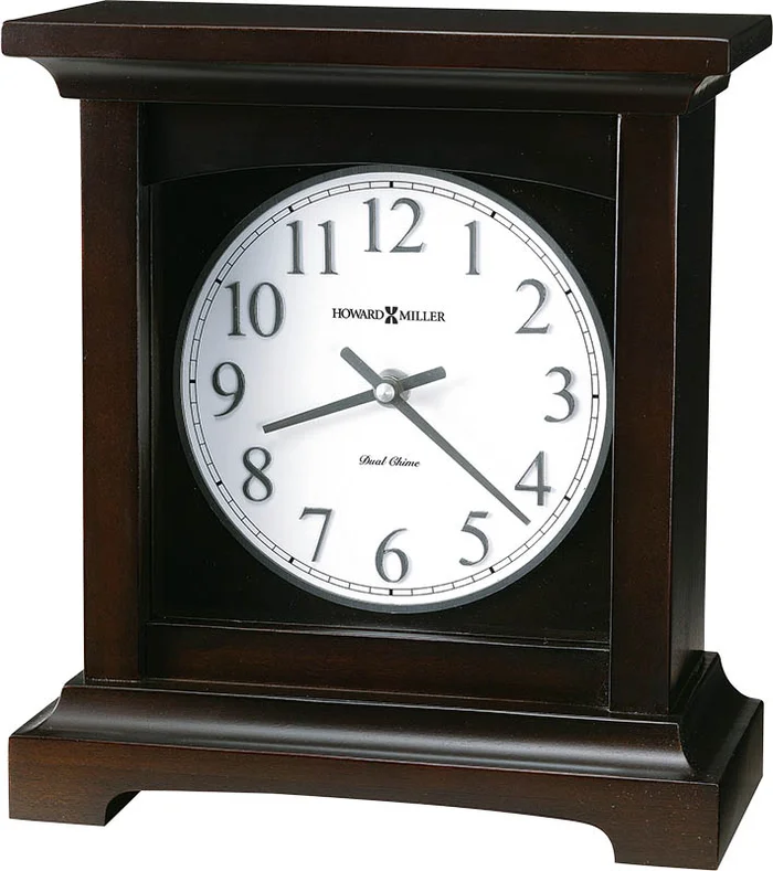 Howard Miller – Urban Mantel II Black Coffee Mantel Clock – 630246