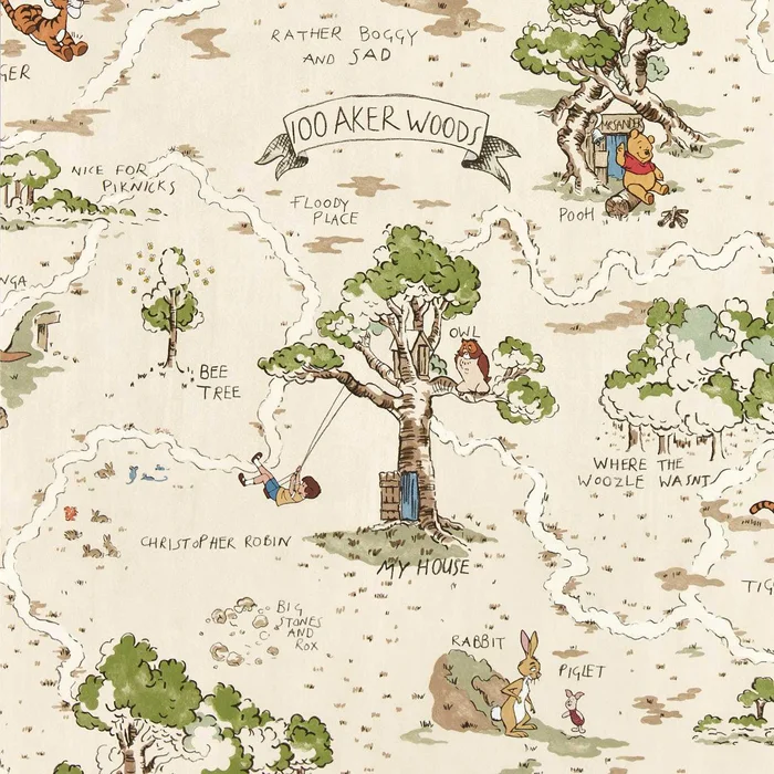 Hundred Acre Wood Wallpaper – Cashew – DDIW217291 – Sanderson