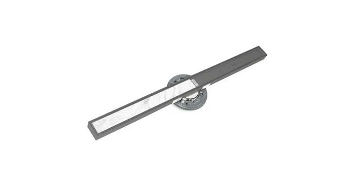 Infinity Drain 48″ Site Sizable Stainless Steel Linear Drain Kit with Low Profile Tile Insert Frame – Includes PVC Drain Body with 3″ Outlet