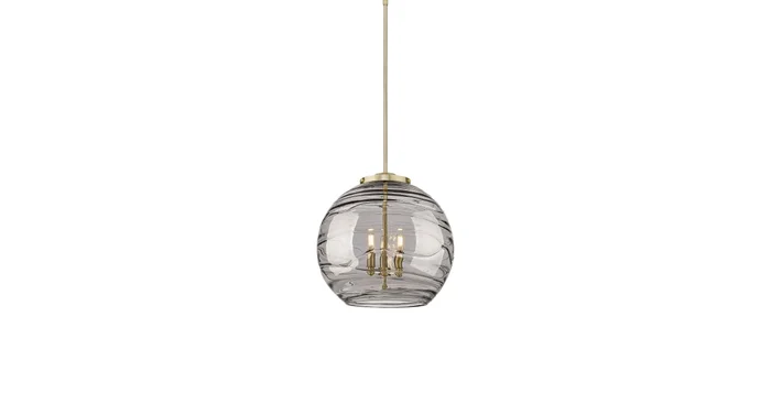 Innovations Lighting Athens Deco Swirl 3 Light 18″ Wide Suspension Pendant